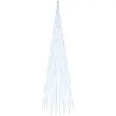 vidaXL LED-Weihnachtsbaum für Fahnenmast Kaltweiß 1134 LEDs 800 cm