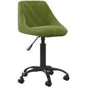 vidaXL Bürostuhl Hellgrün Samt