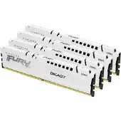 Kingston Technology FURY Beast 64 GB 6000 MT/s DDR5 CL40 DIMM (4er-Kit) White XMP, 64 GB, 4 x 16 GB, DDR5, 288-pin DIMM, Weiß