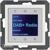 Berker BER 30848989 Radio Touch UP DAB+ Bluetooth S.1/B.x polarweiß glänzend