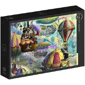 Grafika Puzzle Great Cat Balloon Race 1000 Teile Kartonpuzzle