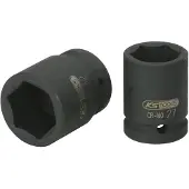 Ks Tools 515.1393, Steckschlüsselbuchse, Schwarz, 2 Kopf/Köpfe, 3/4", Metrisch/imperial, 44,48 mm