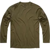 Brandit Longsleeve "Quick Dry Shirt Longsleeve" in Grün | Gr.: 5XL
