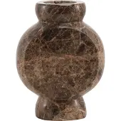 Mr. Stoned Marmorvase Circle Braun
