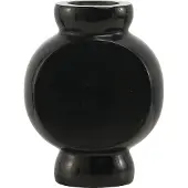 Mr. Stoned Marmorvase Circle Schwarz