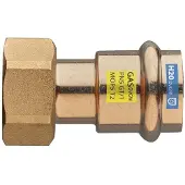 FRABO Verschraubung mit Schwenk-Mutter flachdichtend 3/4 x 22 mm Rotguss