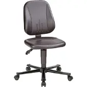 BIMOS Arbeitsstuhl ESD Unitec 2, schwarz Sitzhöhe 440-620 mm, Kunstleder, mit Rollen