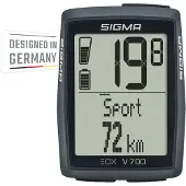 Sigma Eox View 700 Fahrradcomputer Durchsichtig Durchsichtig One Size