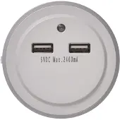 Emos LED Nachtlicht P3313, netzbetrieben, mit 2x USB