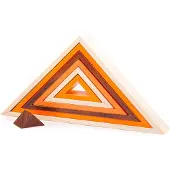 Bigjigs Natürliche Stapeldreiecke aus Holz
