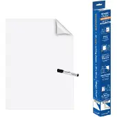 Legamaster Magic Charts , für Whiteboards, blanko, selbstklebend & beschreibbar, inkl. Boardmarker, L 800 x B 600 mm, 100 % recyclingfähig, Polypropylen, weiß, 25 Blatt