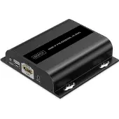 Digitus HDMI IP PoE Receiver, 4K/60Hz, 4096 x 2160 Pixel, AV-Sender & -Empfänger, 200 m, Kabelgebunden, Schwarz, HDCP