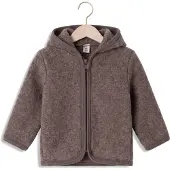 Huttelihut - Baby's Jacket Wool Fleece - Merinojacke Gr 56 braun