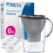 Brita Marella, Pitcher-Wasserfilter, 1,4 l, Graphit, Transparent