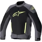 Alpinestars T-SP X Superair Jacke Teer Grau Schwarz Gelb Fluo Größe 3XL