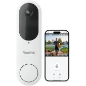 Reolink – Video-Türklingel (Akku) Smart 2K Wi-Fi – Weiß