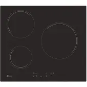 Candy Timeless CH63CT, Schwarz, Integriert, 59 cm, Keramik, Glaskeramik, 3 Zone(n)
