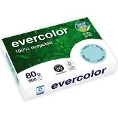 Clairefontaine Kopierpapier EVERCOLOR, farbig, DIN A4, 80 g/m², hellblau, 500 Blatt