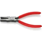 Knipex Flachzange Gesamt-L.140mm Kopf pol.schwarz atram.Ku.-Überzug