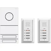 Gira 2407902 Audio System 2TN weiß Zweifamilienhaus Paket Audio