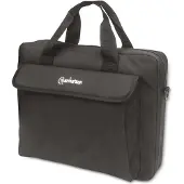 Manhattan London Laptop Bag 14.1", Top Loader, Accessories Pocket, Shoulder Strap (removable), Black, Three Year Warranty - Notebook-Tasche