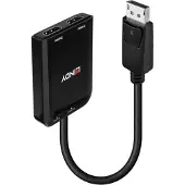 Lindy 38433, DisplayPort, 2 x HDMI, Männlich, Weiblich, Gerade, Gerade