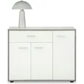 Idimex SCHUHSCHRANK DEUSTO Betonoptik/weiß