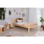 Ticaa kindermobel Einzel- und Doppelbett "Bert", verschied. Farben (100 x 200 cm|Natur)