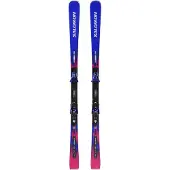 Salomon - Ski Set inkl. Bdg. - Skis de piste - Equipe GS 12 + I12 GW 2027 für Herren aus Holz - Größe 175 cm - Blau