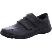 Waldlaufer H-Herwig Herren Kletthalbschuhe schwarz Glattleder - Größe: UK 8.5