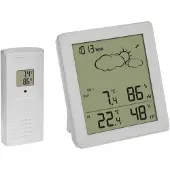 TFA-Dostmann Funk-Wetterstation Clear TFA 35.1168.02 Wettervorhersage Raumklima-Überwachung