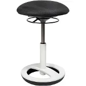 Topstar Hocker Sitness Bob SU43BR0 Fuß weiß Bezug schwarz