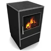 Glutos Küchenofen | HHS 03 S | 6,5 kW | Schwarz | Scharnier rechts