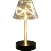 Konstsmide 7897-001 Edison USB-LED-Tischleuchte | Indoor | Outdoor | Kabellos | 1800K | Ca 9h Akkulaufzeit | 15x28x15 cm