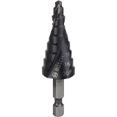 Bosch Stufenbohrer HSS-AlTiN, 4 - 20 mm, 4 mm, 70,5 mm, 9 Stufen