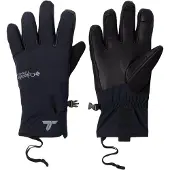 Columbia - Leichte wasserdichte Skihandschuhe - M Powbound Glove Black für Herren aus Leder - Größe S - schwarz