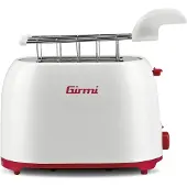 Girmi TP10, 2 Scheibe(n), Rot, Weiß, 750 W, 230 V, 50 Hz, 270 mm