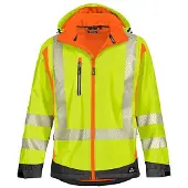 Runnex 4PROTECT Warnschutz-Softshelljacke HOUSTON leuchtgelb/leuchtorange 4XL