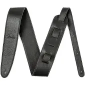 Fender Artisan Ledergitarrengurt 2.5" Schwarz