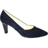 Gabor Damen Pumps aus Leder, navyblau 39