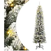 vidaXL Künstlicher Weihnachtsbaum mit Schnee 150 LEDs 150 cm