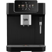 Beko CEG7304B, Espressomaschine, 2 l, Kaffeebohnen, Eingebautes Mahlwerk, 1350 W, Schwarz, Silber