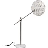 Forestier Chanpen M Tischleuchte, eisen/weiß, H 80 cm - , Chanpen, Weiß, für Wohnzimmer, Design