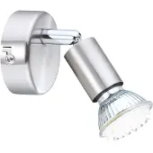 Etc-shop LED Wandlampe MATRIX mit LED-Leuchtmittel aus mattem Nickel