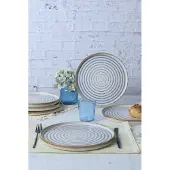 Hermia Concept , Hochwertiges Servierplatten-Set (6 Stück) aus 100% Keramik | 27 cm