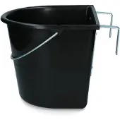 Hofman Futtertrog 15 l mit Haken und Griff schwarz