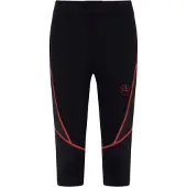 La Sportiva Triumph Tight 3/4 W, Mountain Running, Woman, Tights, K00P02 Black/Hibiscus, XL -