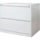 Stier Hängeregistraturschrank, 2 Schubladen, zweibahnig, für 320 DIN A4 Hängemappen, 720x840x620mm