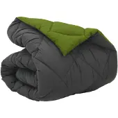 vidaXL Winterbettdecke 200 x 220 cm 450 g/m² Grün und Anthrazit