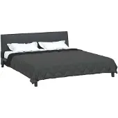 vidaXL Sommerdecke 200 x 200 cm Sommer 200 gsm Schwarz und Anthrazit